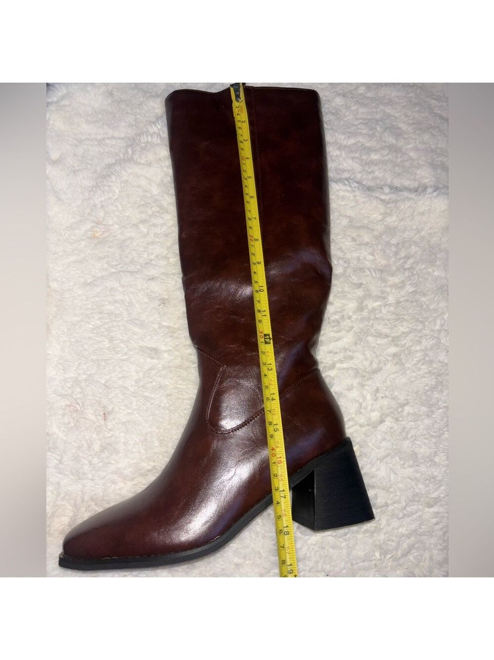 Brown Knee High Women's Boots - Picture 13 of 14